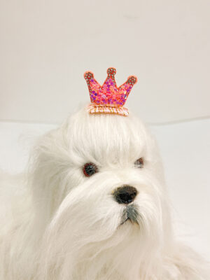 Full Rhinestone Pet Bow Clip, Bow Hair Clip Hair Accessory for Yorkie Maltese Bichon Frise Teddy Cute Dog Hairpin